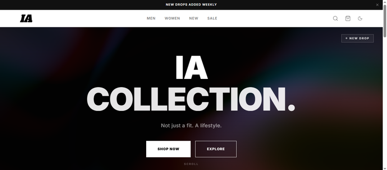 iacollection.shop home page screenshot