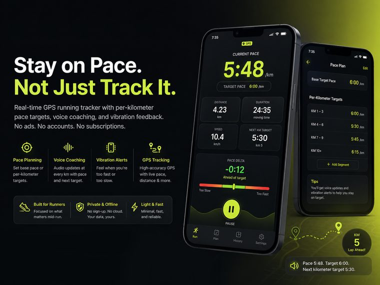 PacePilot screenshot